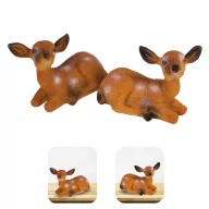 Kerámia fekvő barna őzike (2 féle) – karácsonyi dekorációhoz