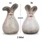 Pufi nyuszi kerámia 2 féle – karácsonyi dekorációhoz
