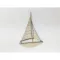Natúr fa - Balatoni vitorlás 15cm – nyári dekorációhoz