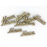 Natúr fa - "Mama" felirat 10db/csomag – anyák napi dekorációhoz