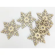 Natúr fa - Hópihe jégvarázs 10cm 5db/csomag – karácsonyi dekorációhoz