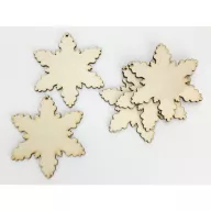 Natúr fa - Hópihe zúzmarás 10cm 5db/csomag – karácsonyi dekorációhoz