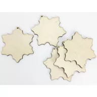 Natúr fa - Hópihe virág 10cm 5db/csomag – karácsonyi dekorációhoz