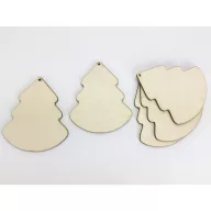 Natúr fa - Selyemfenyő 10cm 5db/csomag – koszorúhoz, asztaldíszhez