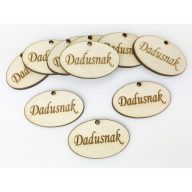 Natúr fa - "Dadusnak" ovál tábla 10db/csomag – festéshez, dekorációhoz