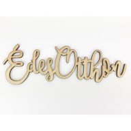 Natúr fa - "Édes Otthon" felirat 20cm – festéshez, dekorációhoz