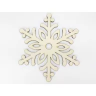 Natúr fa - Jégvarázs hópihe 22cm – karácsonyi dekorációhoz