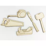 Natúr fa - Asztalos csomag 5db/csomag – festéshez, dekorációhoz