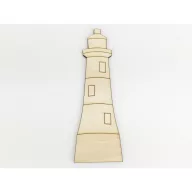 Natúr fa - Világítótorony 5,5x15,5cm – nyári dekorációhoz