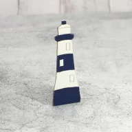 Natúr fa - Világítótorony színes 5,5x15,5cm – nyári dekorációhoz