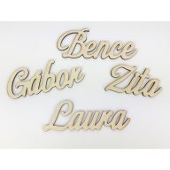 Natúr fa - Egyedi felirat kívánság szerint 5cm magas /betű – festéshez, dekorációhoz