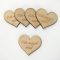Natúr fa - " Oda vagyok érted" gravírozott szív 4x4,5cm 5db/csomag – valentin napi dekorációhoz