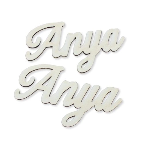 Natúr fa - Anya felirat - fehér 10cm 2db/csomag