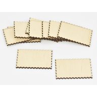 Natúr fa - Bélyeg tábla 4x7cm 10db/csomag – festéshez, dekorációhoz