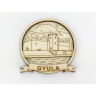 Natúr fa - Hűtőmágnes "Gyula" kerek 6,5cm – kreatív hobby projektekhez