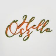 Natúr fa - Hello Ősz felirat 20cm festett – őszi dekorációhoz