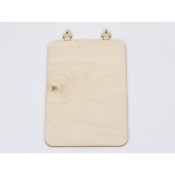 Natúr fa - Tégla tábla muffin akasztóval – festéshez, dekorációhoz