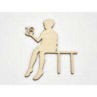 Natúr fa - Egyedi tortabeszúró fiú választott számmal – festéshez, dekorációhoz