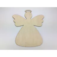 Natúr fa - Angyal 34x40cm – karácsonyi dekorációhoz, koszorúhoz