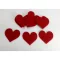 Filc - Szív 5cm 10db/csomag – valentin napi dekorációhoz