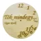 Natúr fa - Gravírozott óralap 25cm – festéshez, decoupage technikához