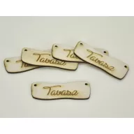Natúr fa - " Tavasz"  hullámos tábla 2,4x7cm 5db/csomag – húsvéti dekorációhoz