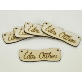   Natúr fa - " Édes Otthon "  hullámos tábla 2,4x7cm 5db/csomag