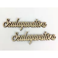 Natúr fa - " Szalagavatóra " felirat 4,3x14,5cm 2db/csomag – ballagási ajándékokhoz
