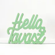 Menta "Helló Tavasz" felirat 8,5x11cm – húsvéti dekorációhoz