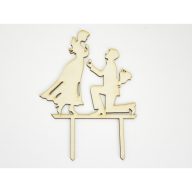 Natúr fa - Tortadísz lánykérés – esküvői dekorációhoz