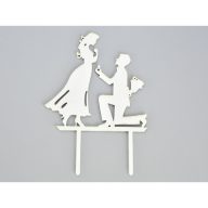 Fa - Tortadísz lánykérés fehér – festéshez, dekorációhoz