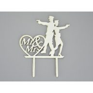 Fa - Tortadísz rendőr esküvő fehér – festéshez, dekorációhoz