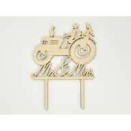 Natúr fa - Tortadísz házasodik a gazda – esküvői dekorációhoz