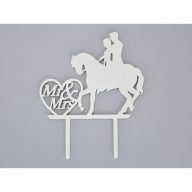 Fa - Tortadísz lovas esküvő fehér – festéshez, dekorációhoz