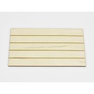 Natúr fa - Csíkos tábla nagy 12x20cm – festéshez, dekorációhoz