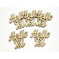 Natúr fa - "Helló Tél" felirat 4,5x4,2cm 5db/csomag – koszorúhoz, asztaldíszhez