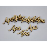 Natúr fa - "Apa" felirat 10db/csomag – festéshez, dekorációhoz