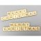 Natúr fa - "MERRY CHRISTMAS" scrabble tábla 3x13,8cm 2db/csomag – karácsonyi dekorációhoz