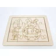 Natúr fa - Puzzle nyuszis – húsvéti dekorációhoz – Szezonok, alkalmak