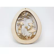 Natúr fa - Nyuszis tojásdísz – húsvéti dekorációhoz