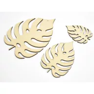 Natúr fa - Pálma levél 3 méret  3db/csomag – nyári dekorációhoz