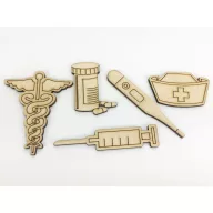 Natúr fa - Nővérke szett 5db/csomag – festéshez, dekorációhoz