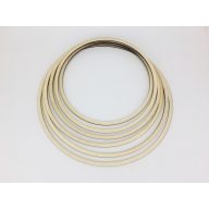 Fa - Karika szett natúr 6db – esküvői dekorációhoz