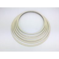 Fa karika szett krém 6db/szett – esküvői dekorációhoz