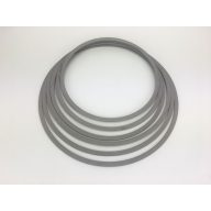 Fa karika szett szürke 6db/szett – esküvői dekorációhoz