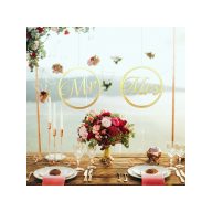 Mr&Mrs karika szett natúr 2db – esküvői dekorációhoz