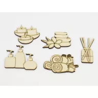 Natúr fa - masszázs csomag 5db/csomag – festéshez, dekorációhoz