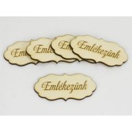 Natúr fa - "Emlékezünk" fodros tábla 5db/cs – festéshez, dekorációhoz