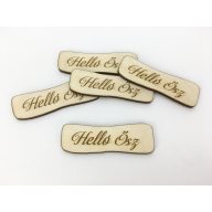 Natúr fa - " Helló Ősz" hullámos tábla 5db/csomag – őszi dekorációhoz