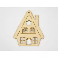 Natúr fa - Mézeskalács házikó – karácsonyi dekorációhoz